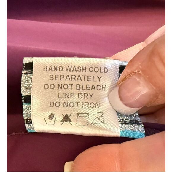 Sea & Sand Women’s Ruched Skirted Bottom 1 Piece Swimsuit Sz. 10 - Picture 9 of 9